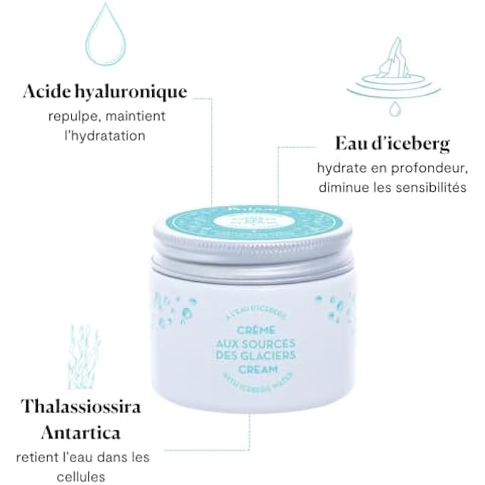 Polaar - MOISTURIZING CREAM ICESOURCE WITH ICEBERG WATER - 50 ML - MOISTURIZING FACIAL CARE FOR DRY SKIN - RELAXED, PLUMPS - ALL SKIN TYPES, EVEN SENSITIVE - POLAR NATURAL ACTIVE INGREDIENTS - Image 2